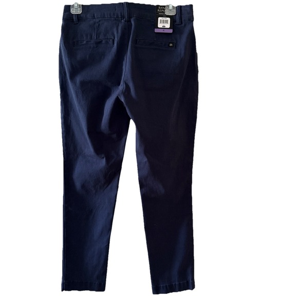 Banana Republic Cropped Chino Pants Women's size 4 Navy Blue - Picture 2 of 4